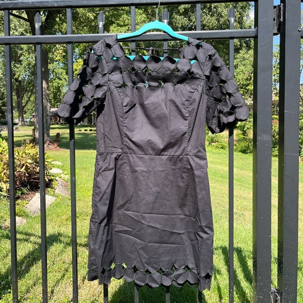 Anthropologie Cutwork Mini Shift Dress NWT - Picture 11 of 12